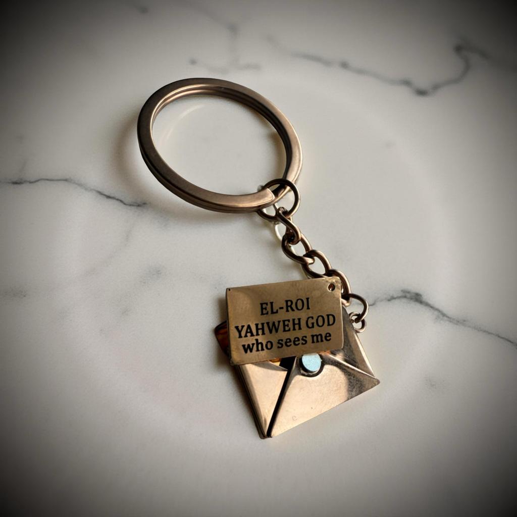 Key Chain_ "EL-ROI" -"YAHWEH" God who sees me