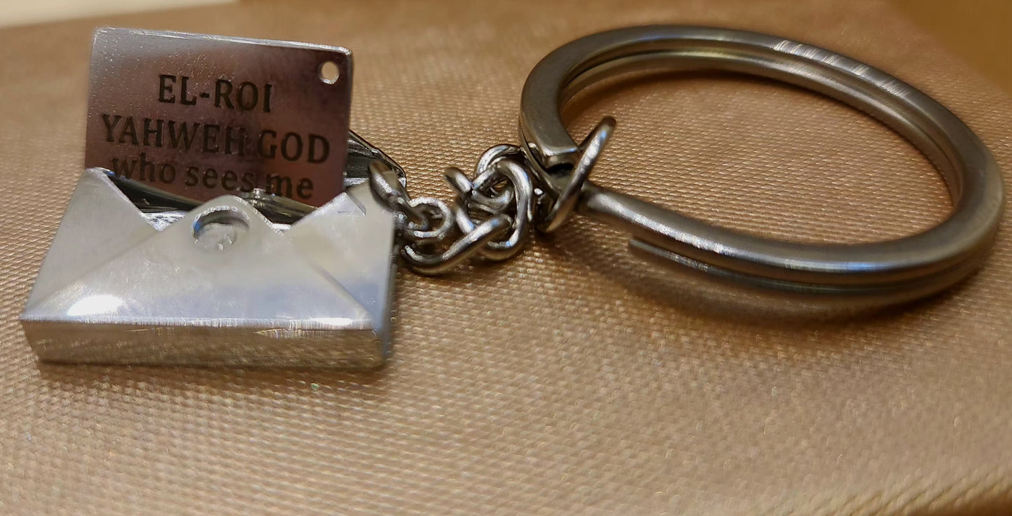 Key Chain_ "EL-ROI" -"YAHWEH" God who sees me