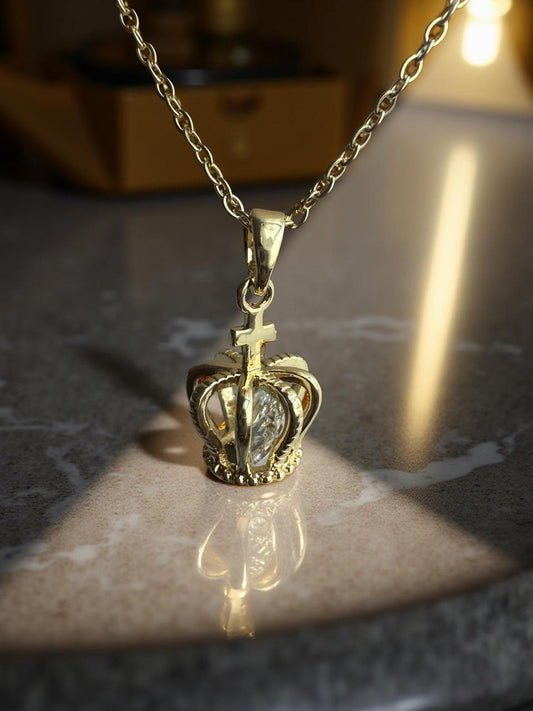 Women's Jewelry_ "Cross with Crown"