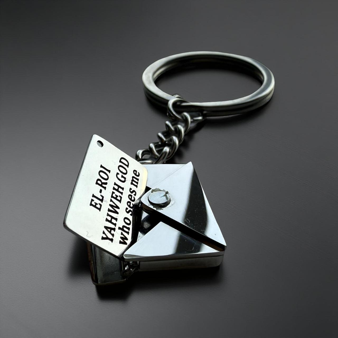 Key Chain_ "EL-ROI" -"YAHWEH" God who sees me