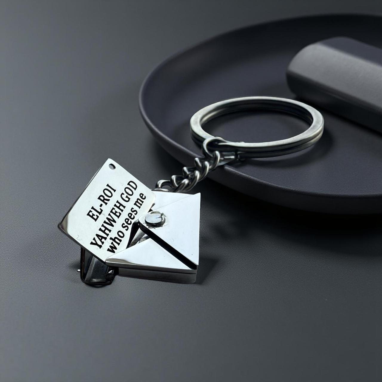 Key Chain_ "EL-ROI" -"YAHWEH" God who sees me