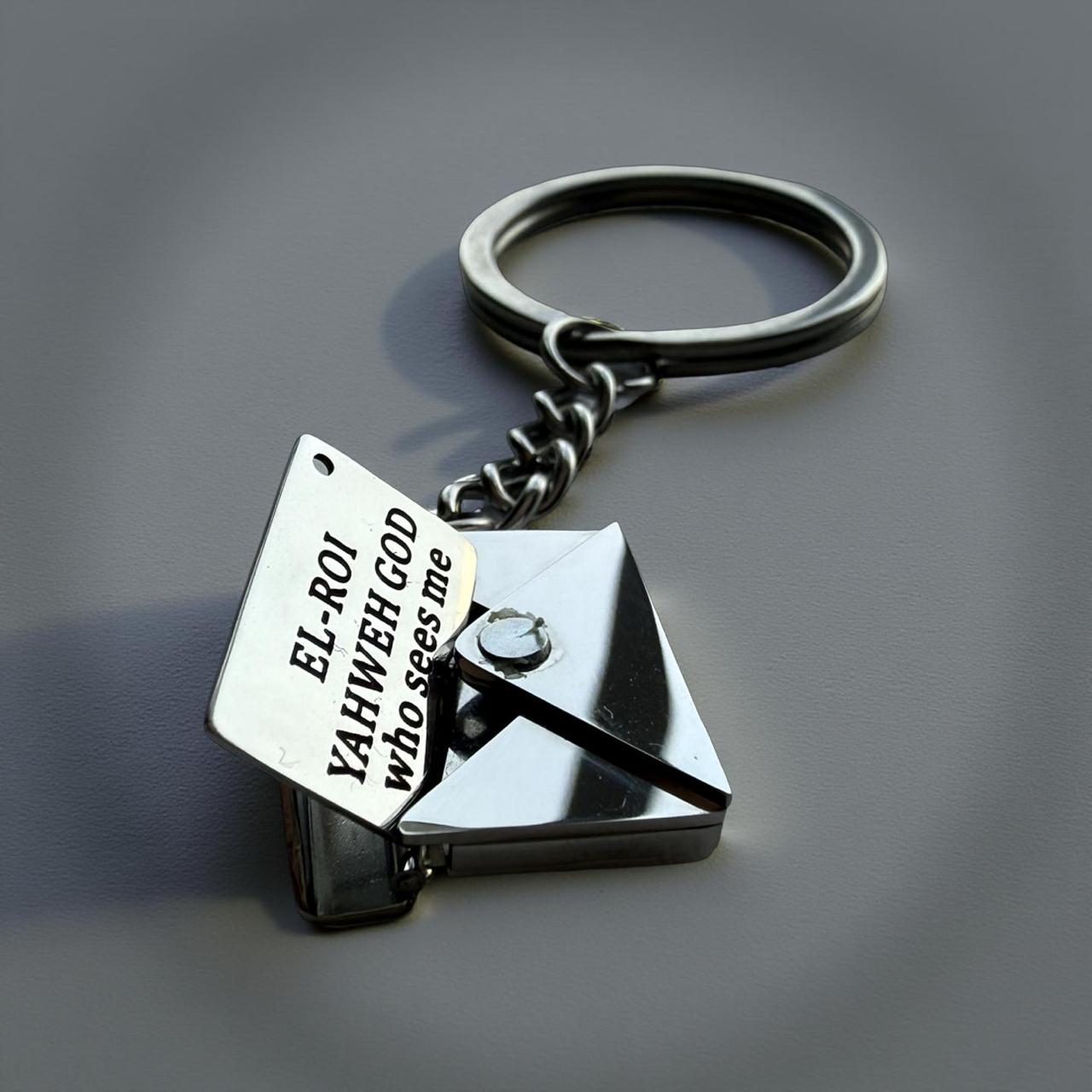 Key Chain_ "EL-ROI" -"YAHWEH" God who sees me