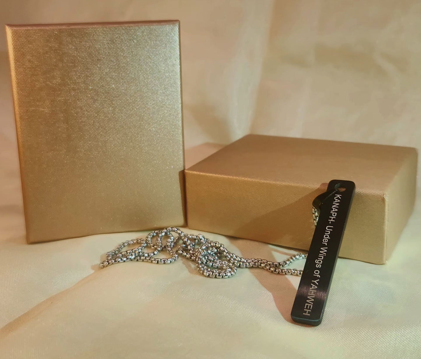Men's Jewelry_ "KANAPH"- Under wings of "YAHWEH"