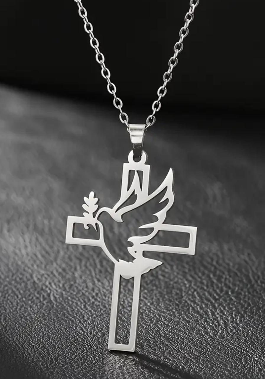 Women's Jewelry_ "Cross with Dove"