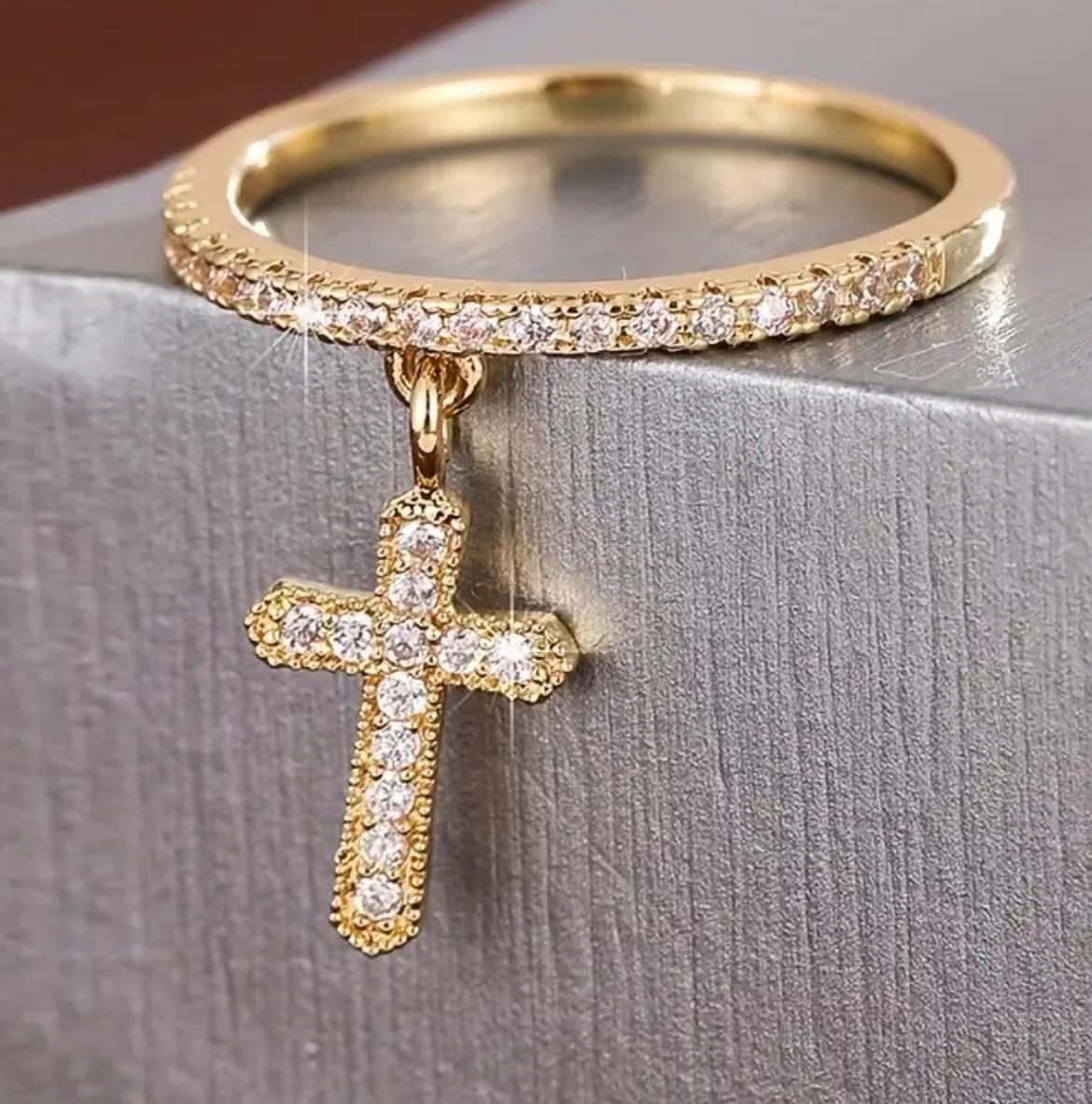 Women's Jewelry_ "Cross Ring"