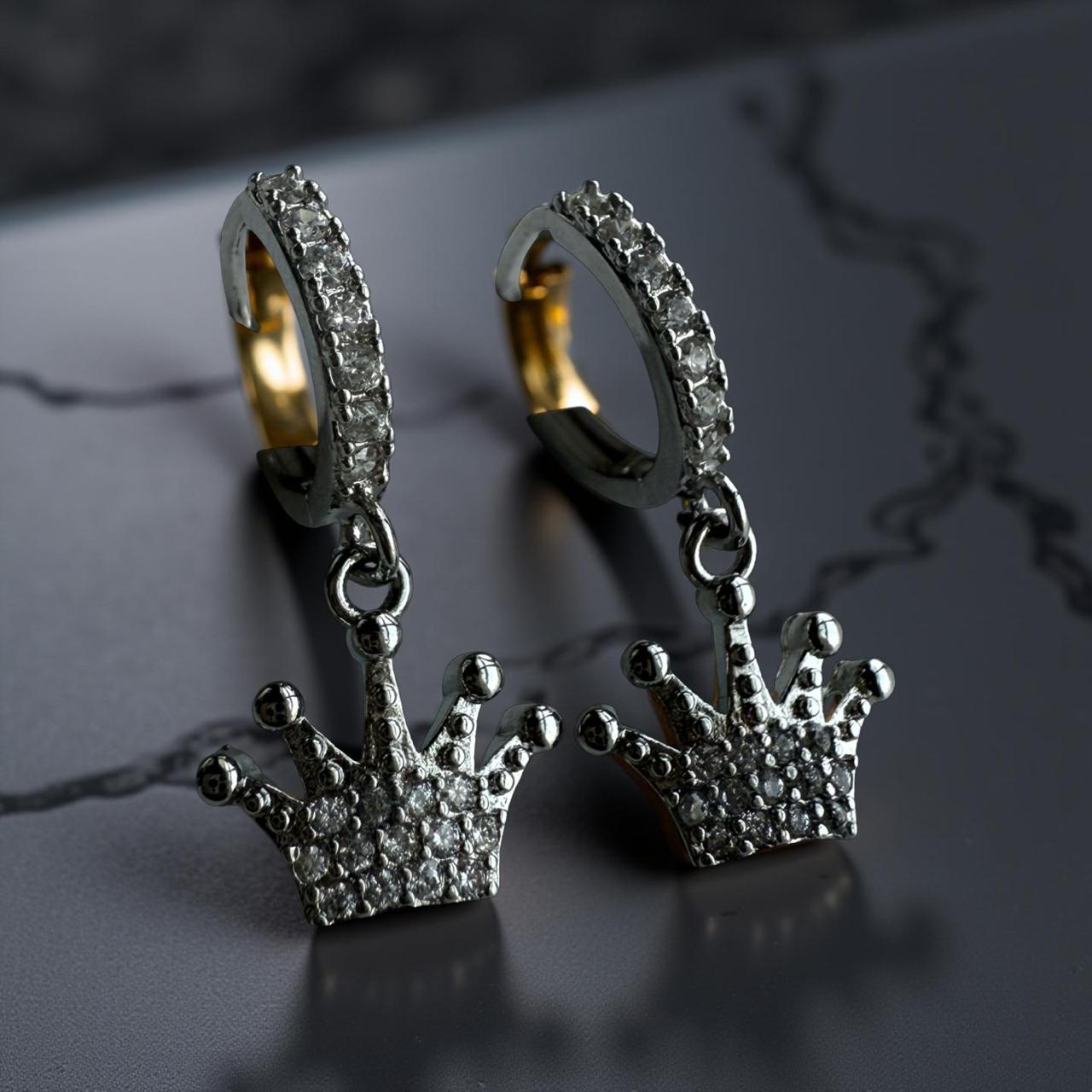 Women's Jewelry_ "Crown Earrings"