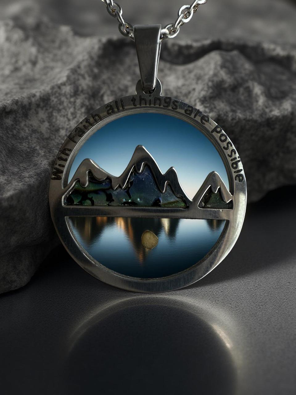 Women's Jewelry_ "Mountain" - With faith, all things are possible